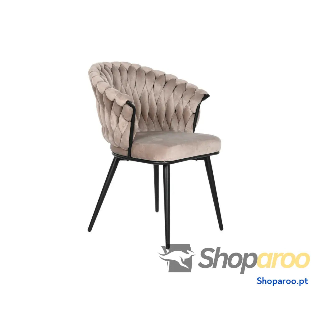 Cadeira DKD Home Decor Preto Bege 60 x 66 84 cm