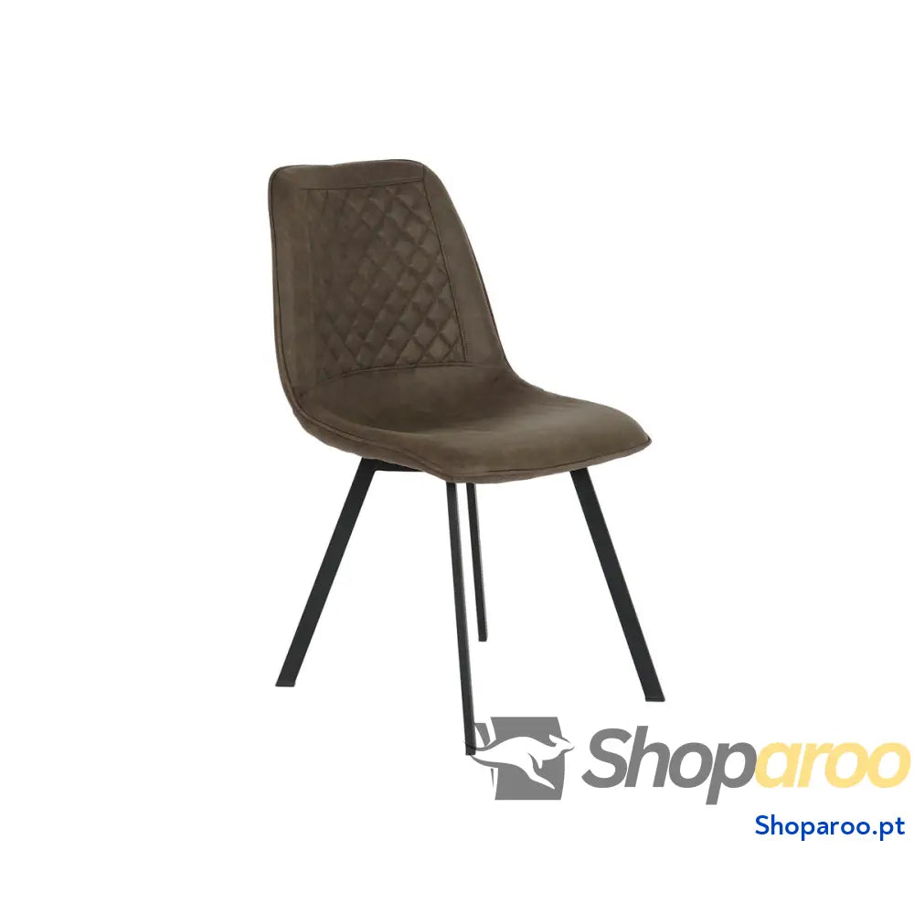 Cadeira DKD Home Decor Preto Cinzento Metal Poliuretano 63 x 49 85 cm 59 87