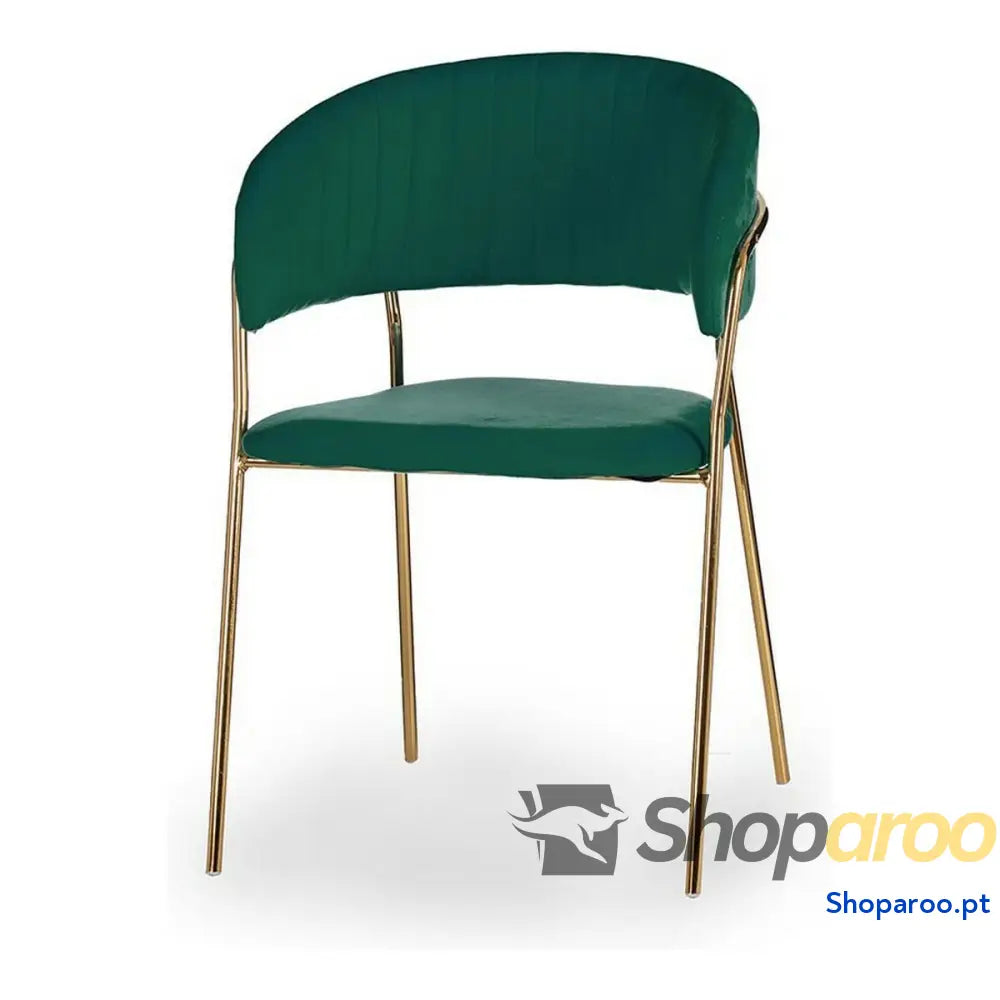 Cadeira Dourado Verde 49 x 80,5 53 cm