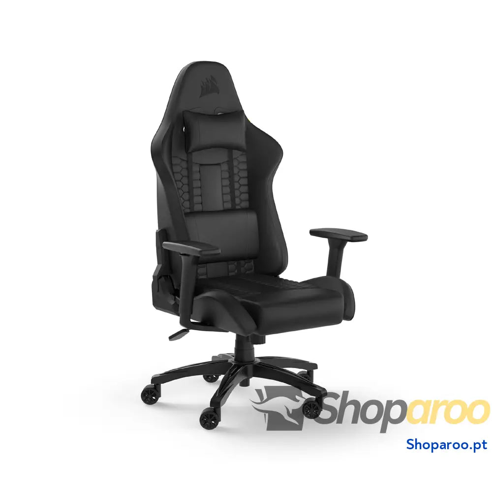 Cadeira Gaming Corsair TC100 Fabric design inspirado em corridas almofada lombar cervical removível de espuma