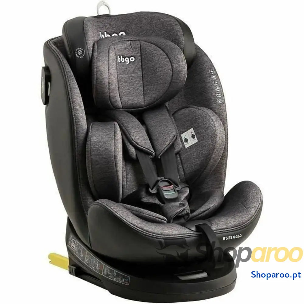 Cadeira para Automóvel BBGO Cinzento 0 (de 0 a 10 kilos) 0+ (de 0 a 13 kilos) I (9 - 18 kg) II (15-25 kg) III (22 - 36 kg) Infan