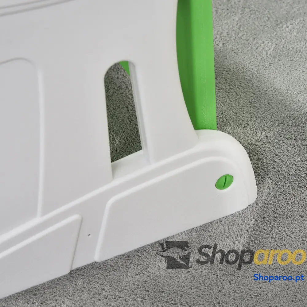 Cadeira para bebês 3 em 1 ajustável verde com mesa integrada