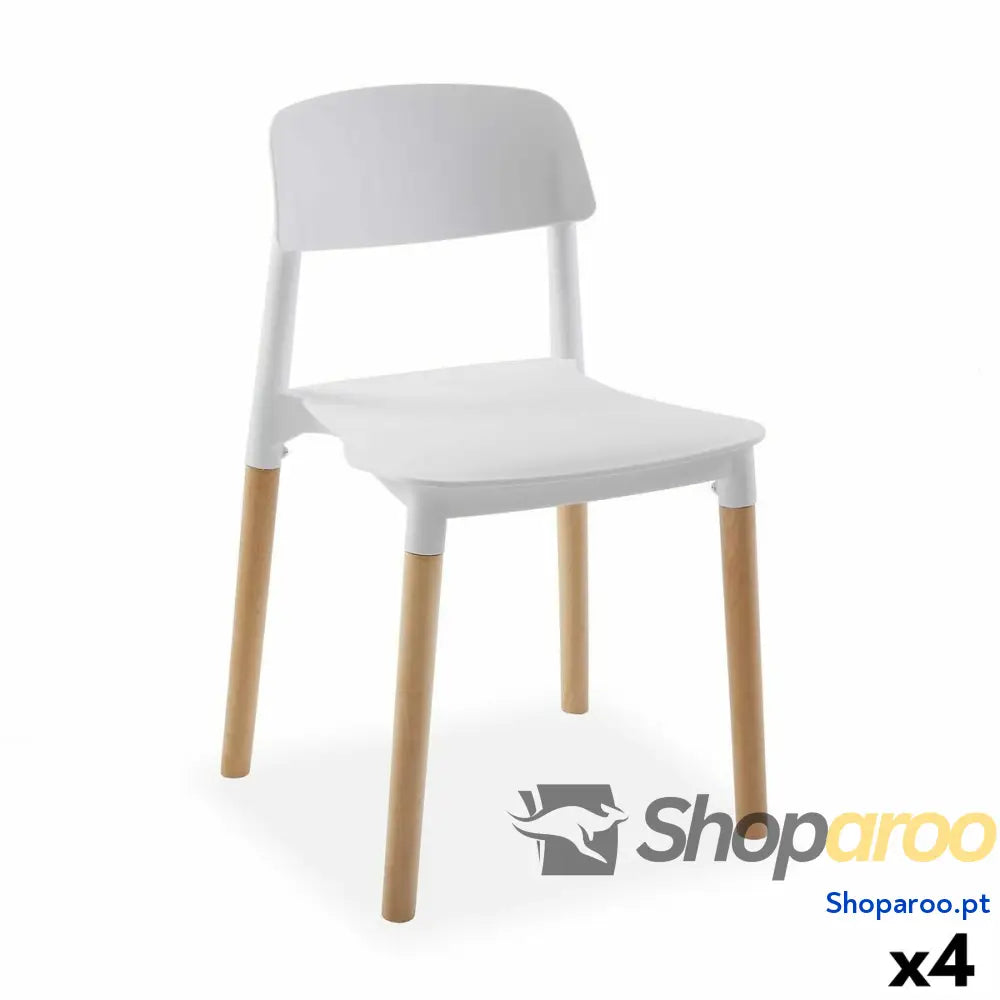 Cadeira Versa Branco 45 x 76 42 cm (4 Unidades)