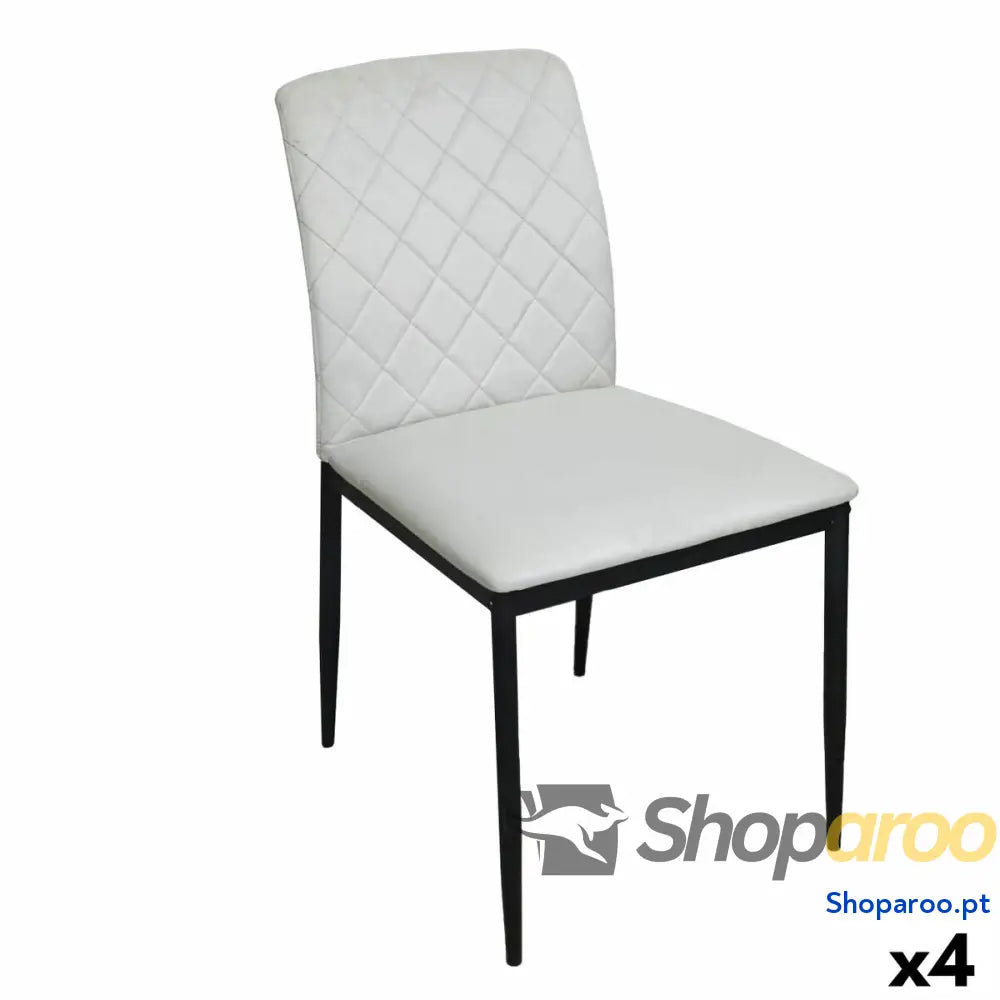 Cadeira Versa ZEGERS Bege 58 x 83 44 cm (4 Unidades)