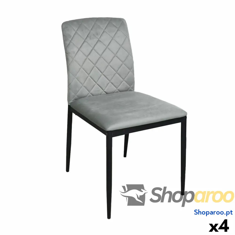 Cadeira Versa ZEGERS Cinzento 58 x 83 44 cm (4 Unidades)
