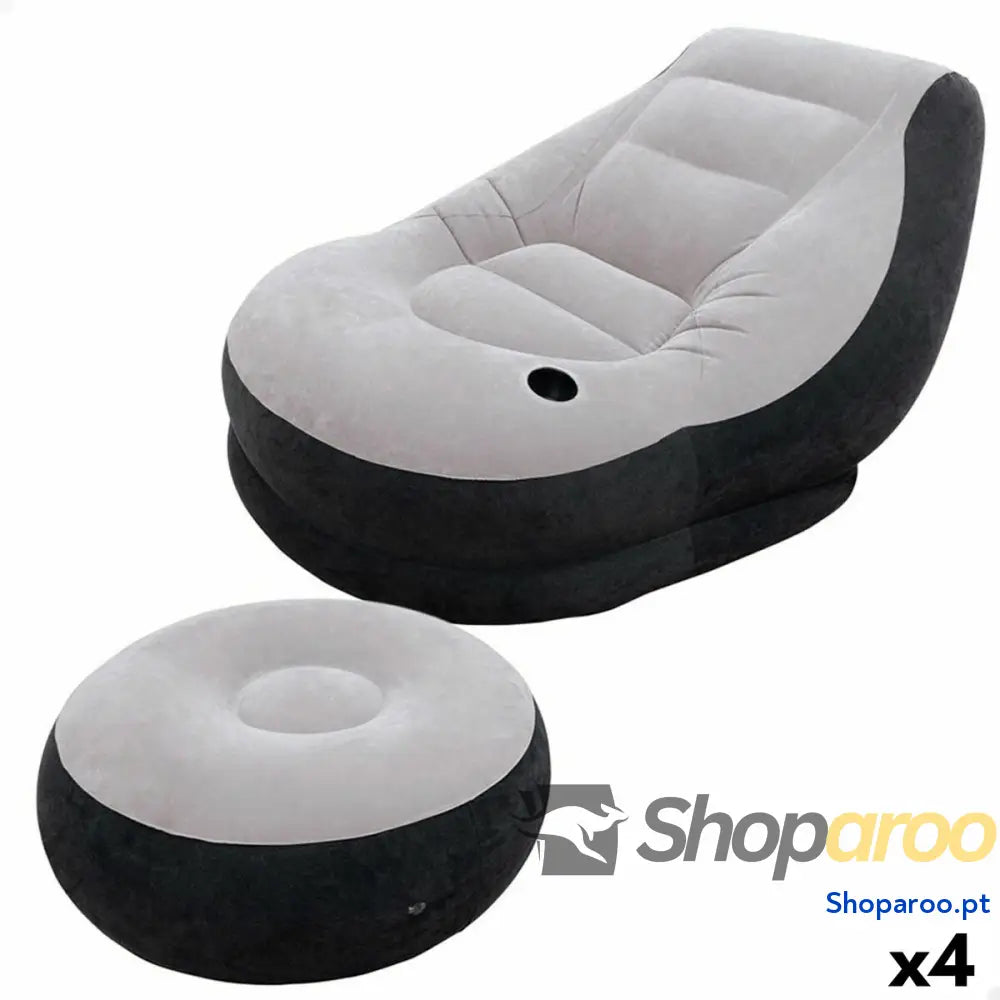 Cadeirão insuflável Intex ULTRA LOUNGE 99 x 76 x 130 cm (4 Unidades)