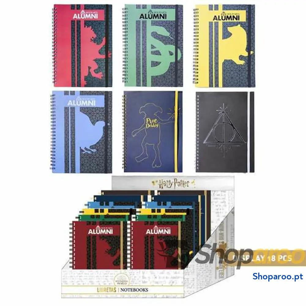 Caderno de Argolas Harry Potter Amarelo