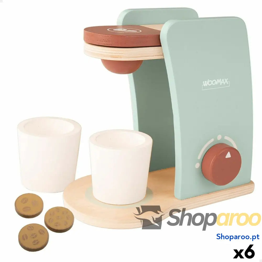 Cafeteira de brincar Woomax 6 Peças (6 Unidades)