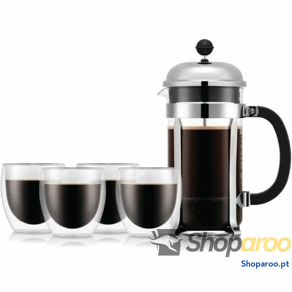 Cafeteira de Êmbolo Bodum Transparente 1 L (8 Unidades)