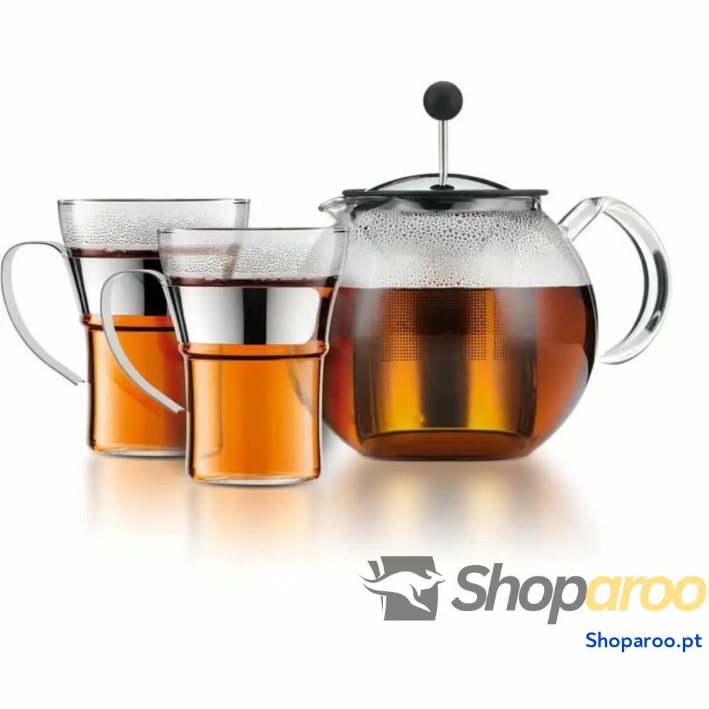 Cafeteira de Êmbolo Bodum Transparente Aço 1 L 0,35 (6 Unidades)