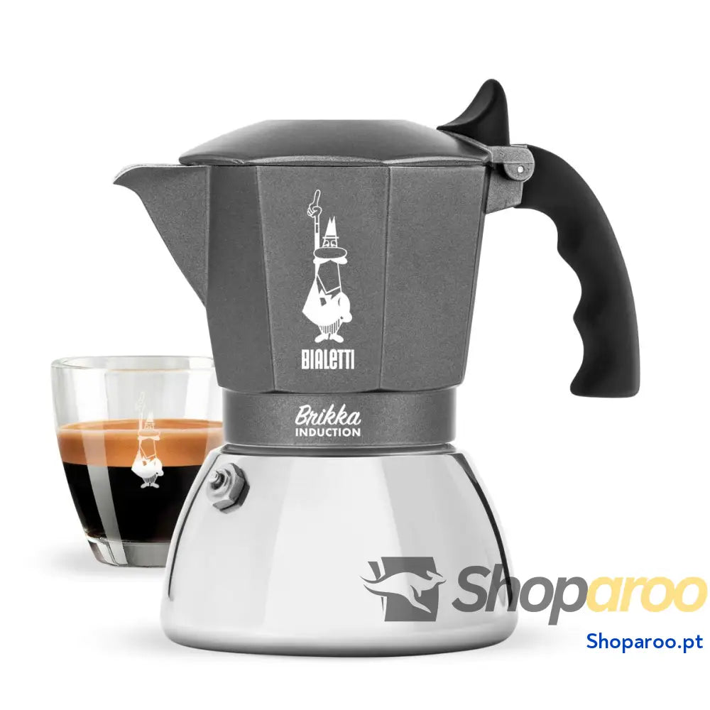 Cafeteira Italiana Bialetti Brikka Prateado Alumínio
