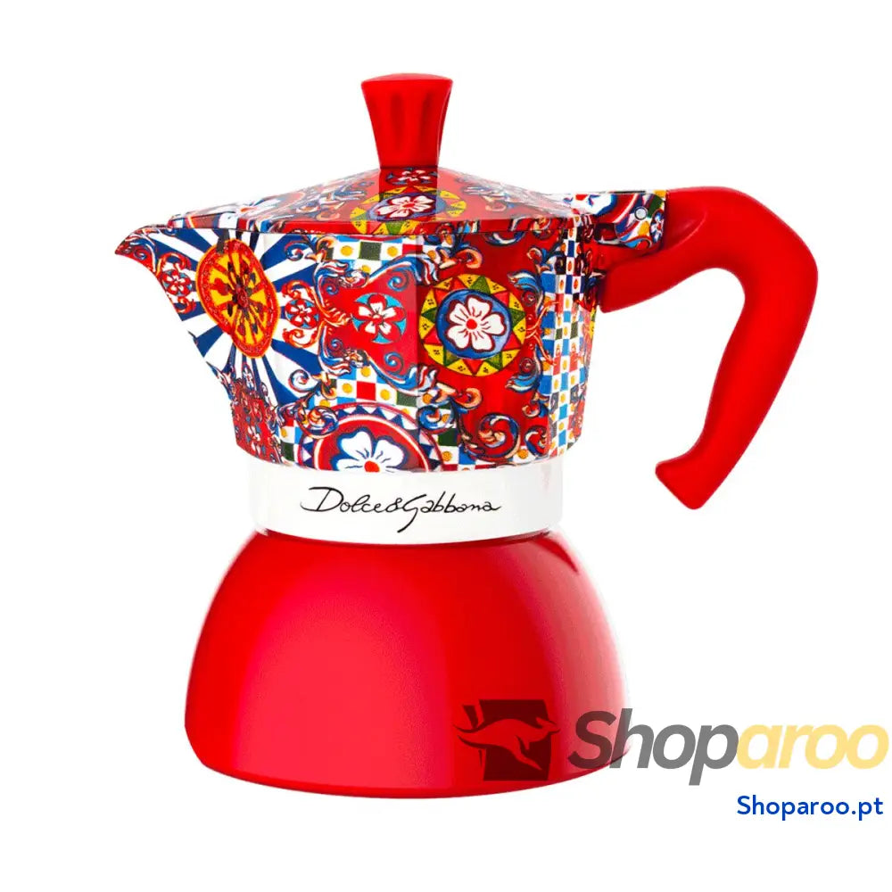 Cafeteira Italiana Bialetti D&G RED 4T Vermelho Aço inoxidável 4 Kopjes