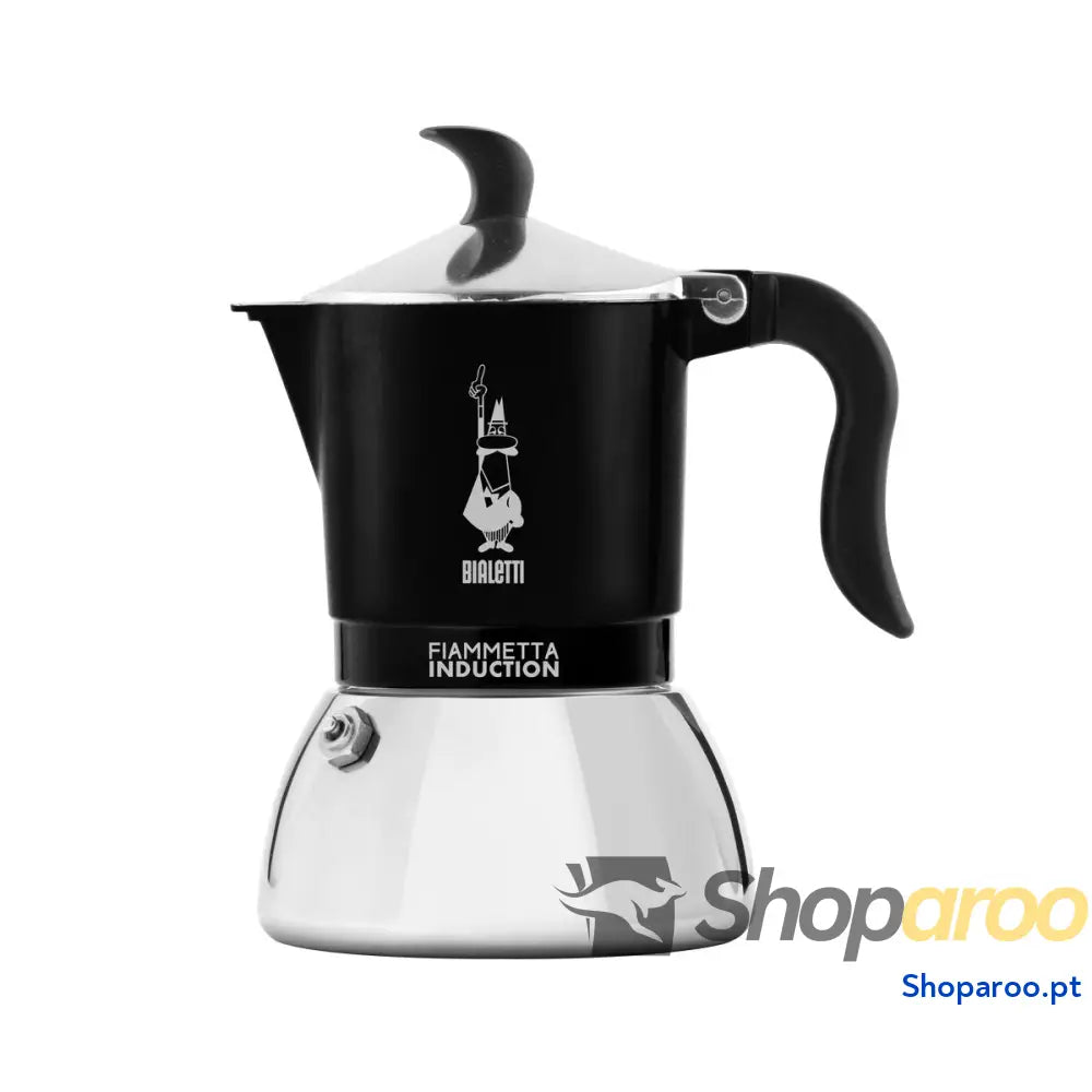 Cafeteira Italiana Bialetti FIAMMETTA INDUCT Preto Alumínio 4 Kopjes