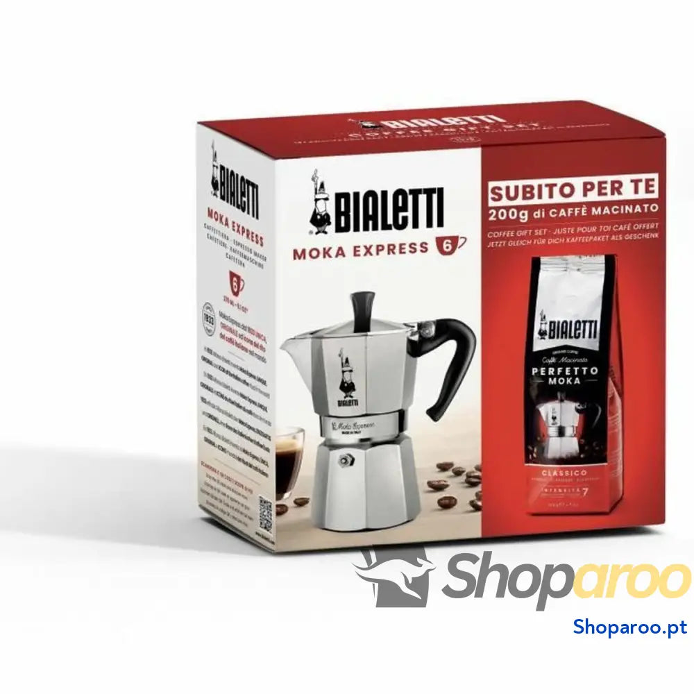 Cafeteira Italiana Bialetti Moka Classico Cinzento