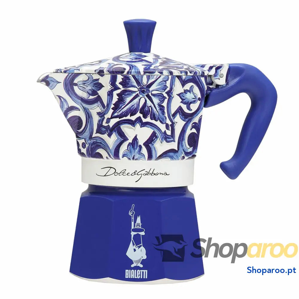 Cafeteira Italiana Bialetti MOKA D&G BLU MEDIT. 3T Azul Alumínio 3 Kopjes