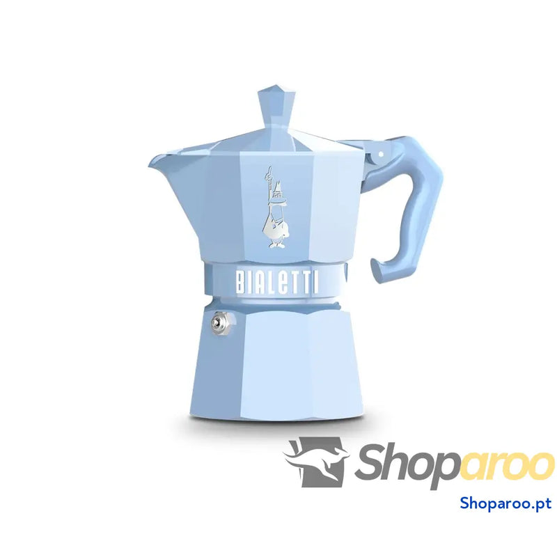 Cafeteira Italiana Bialetti MOKA EXCLUSIVE Azul Alumínio 3 Kopjes