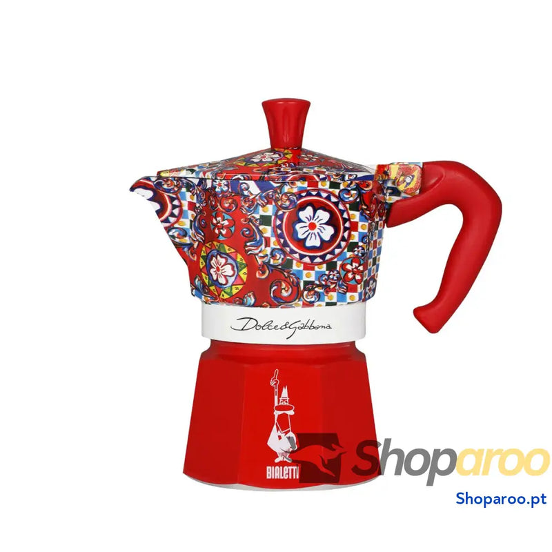 Cafeteira Italiana Bialetti MOKA EXPRESS D&G 3T Alumínio Baquelite 3 Kopjes