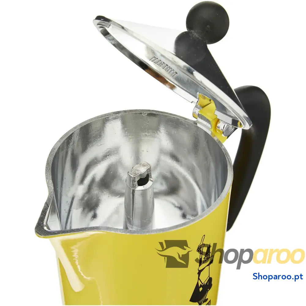 Cafeteira Italiana Bialetti Rainbow Amarelo Alumínio 300 ml