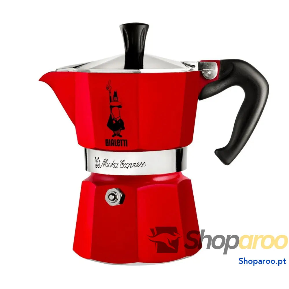 Cafeteira Italiana Bialetti Vermelho Alumínio 50 ml 1 Copo