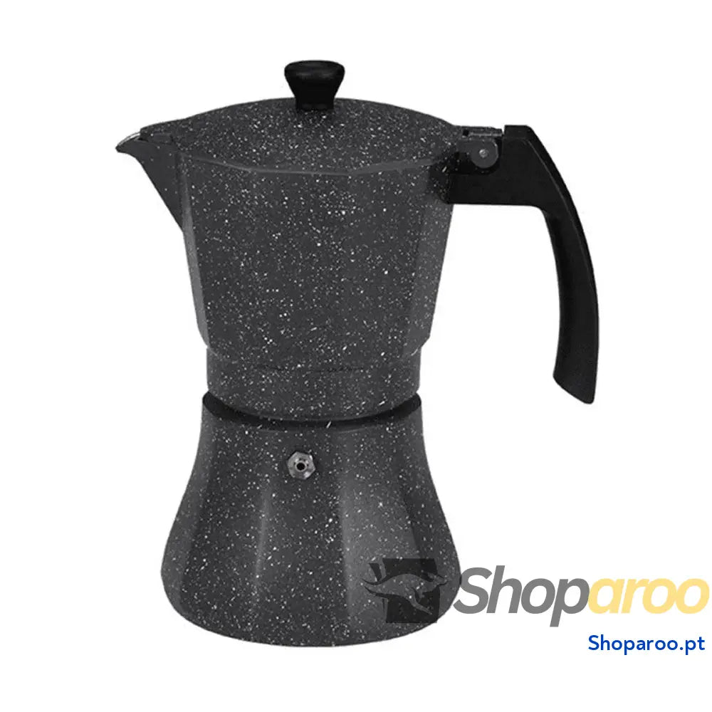 Cafeteira Italiana EDM Preto Alumínio 12 Kopjes Indução