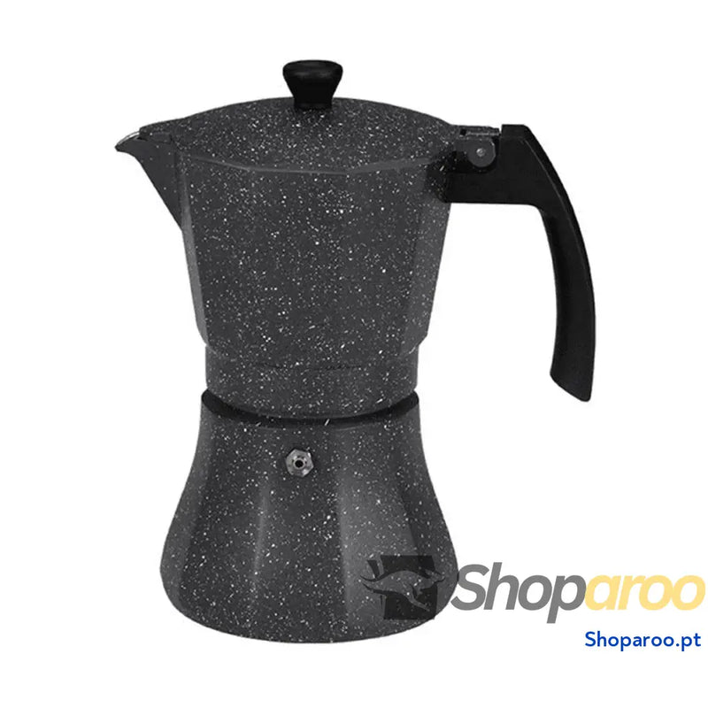 Cafeteira Italiana EDM Preto Alumínio 12 Kopjes Indução