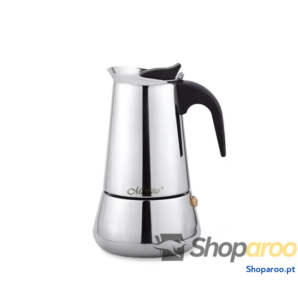 Cafeteira Italiana Feel Maestro MR 1660 4 Preto Prateado Aço inoxidável 18/10 200 ml Kopjes