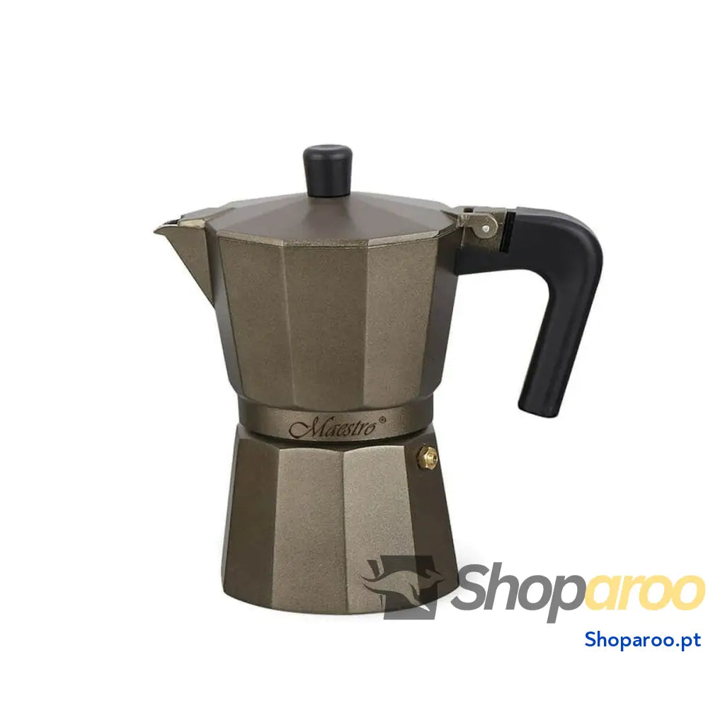 Cafeteira Italiana Feel Maestro MR 1666 6 BROWN Preto Bronze Alumínio 300 ml Copos
