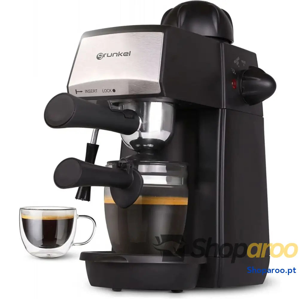 Cafeteira Italiana Grunkel Preto Metal