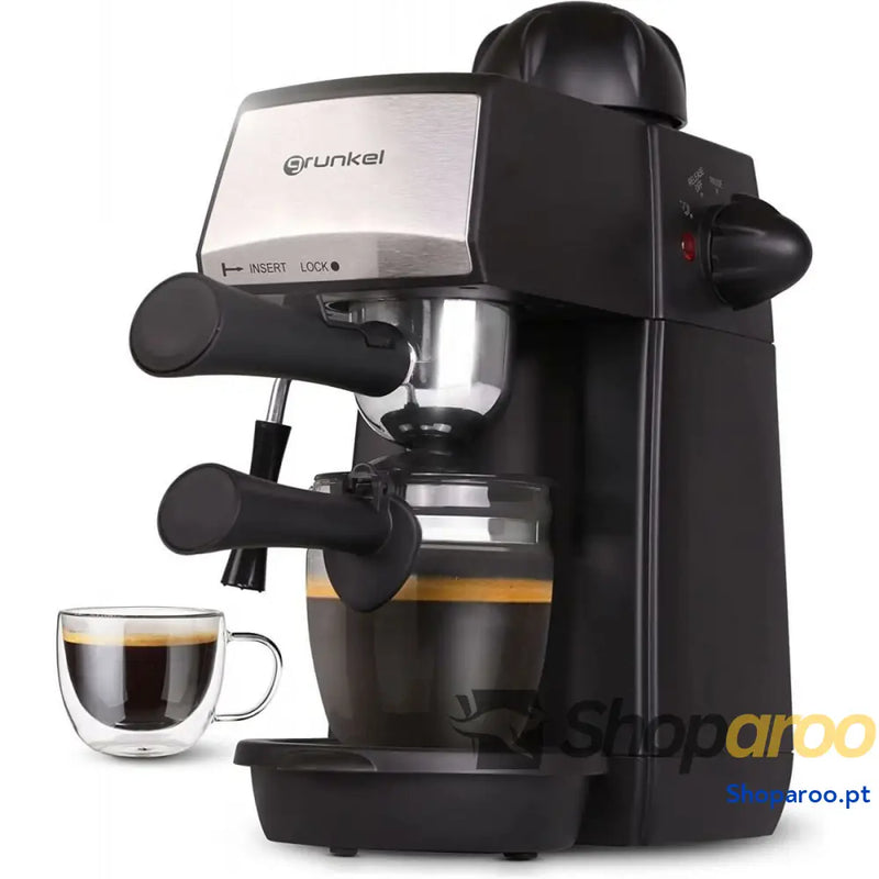 Cafeteira Italiana Grunkel Preto Metal