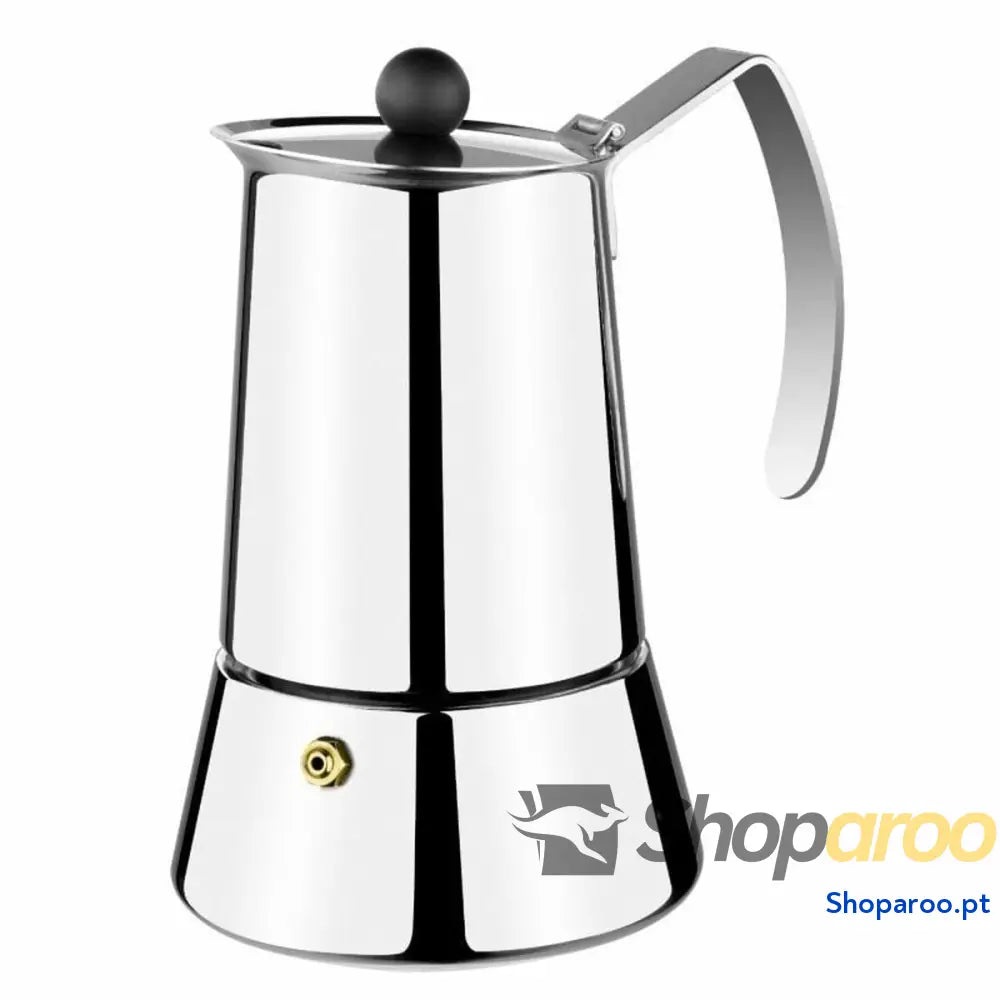 Cafeteira Italiana Monix M630004 Aço Prata 4 Kopjes