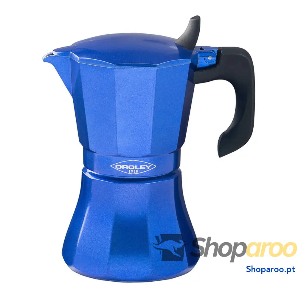 Cafeteira Italiana Oroley Petra Azul Alumínio 9 Copos