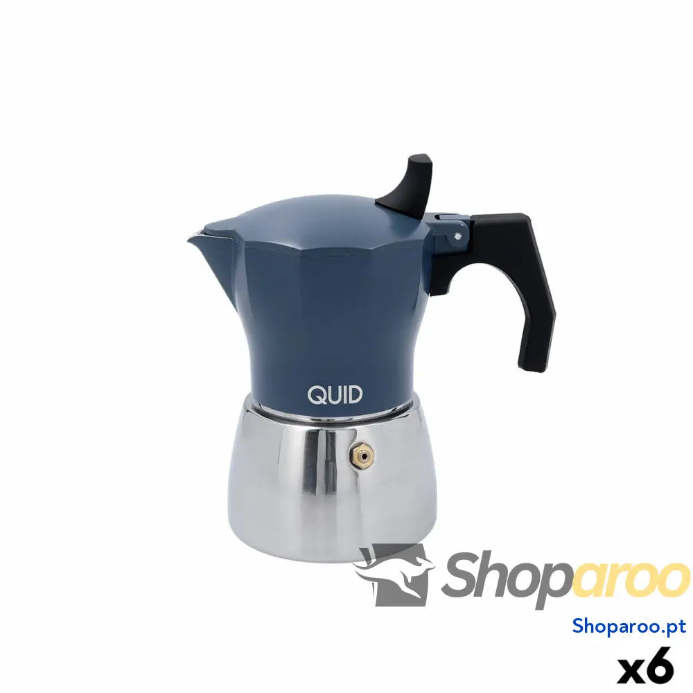Cafeteira Italiana Quid Baltic Branco Metal 3 Kopjes (6 Unidades)