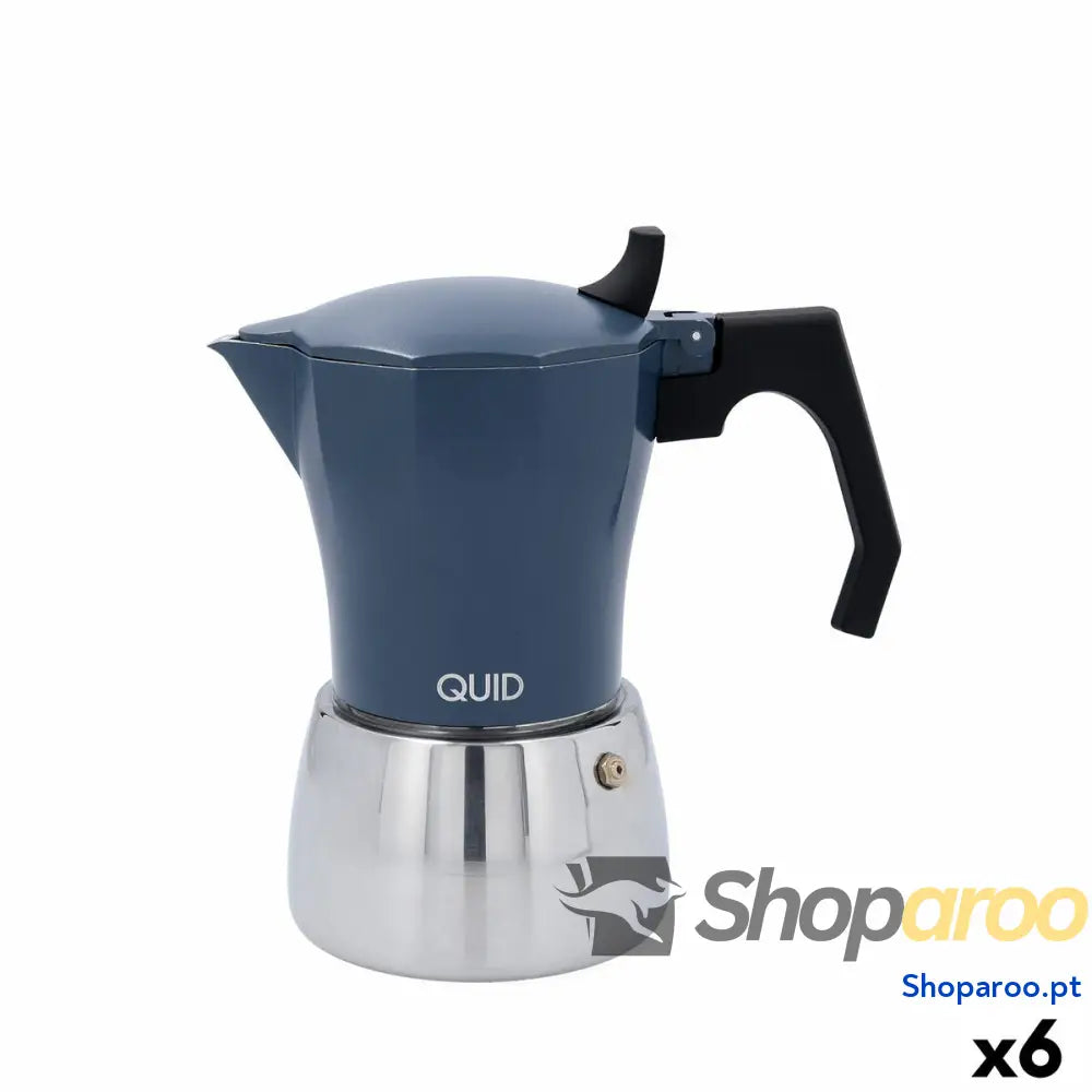 Cafeteira Italiana Quid Baltic Branco Metal 9 Copos (6 Unidades)