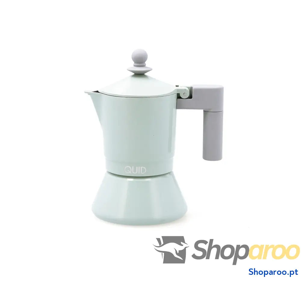 Cafeteira Italiana Quid Ozon Verde Metal 3 Kopjes