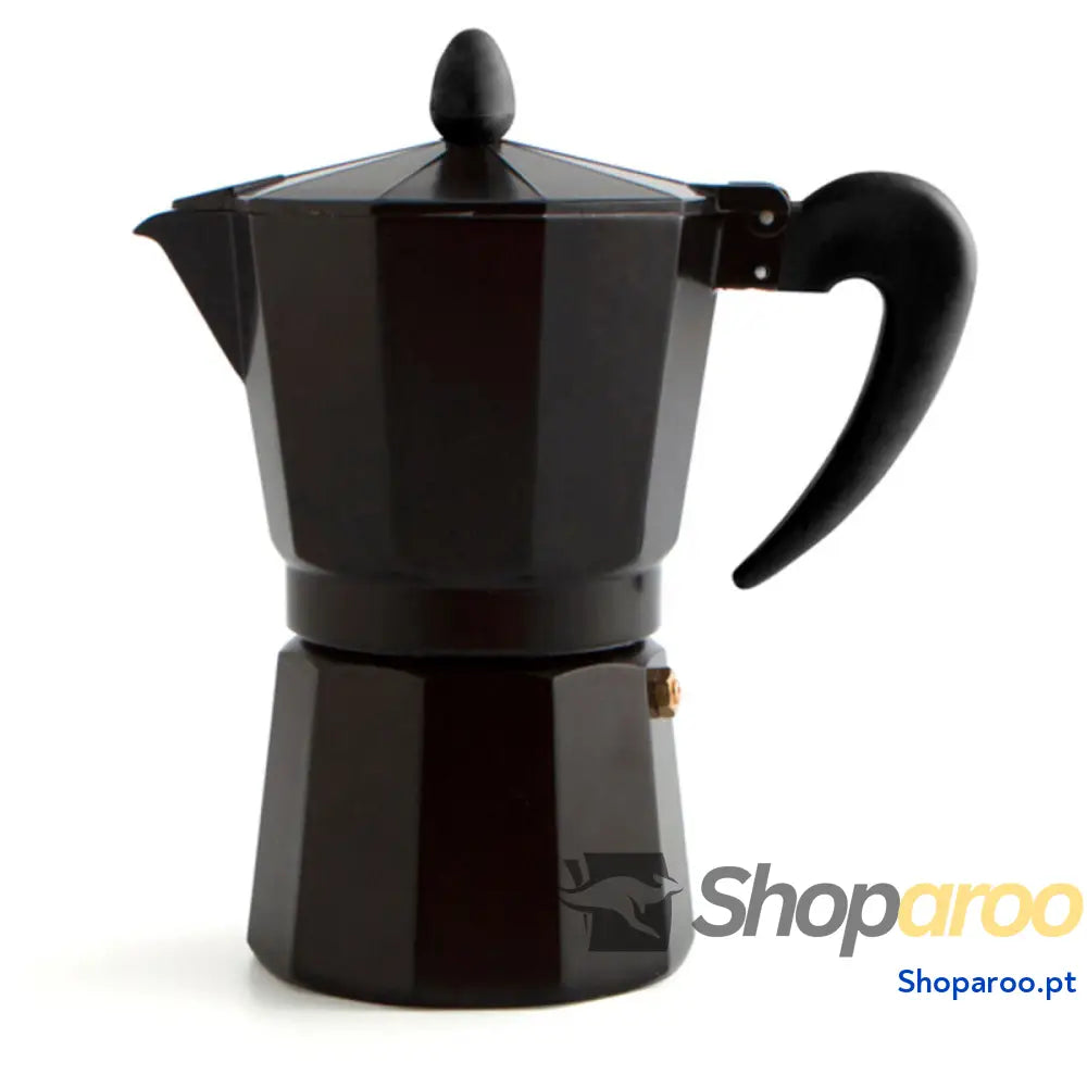 Cafeteira Italiana Quid Preto Metal Baquelite