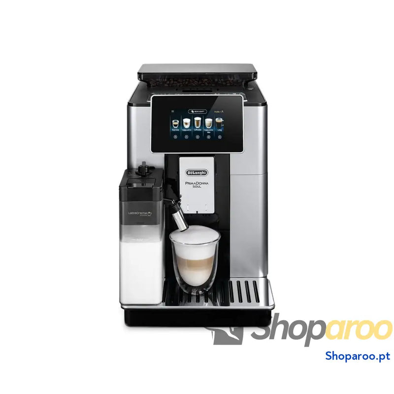 Cafeteira Superautomática DeLonghi PrimaDonna ECAM 610.55.SB metálico 1450 W 19 bar 2,2 L