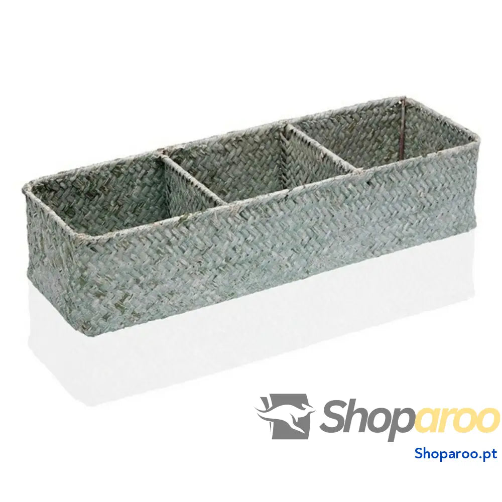 Caixa com compartimentos Versa Algas marinhas (12 x 8 36 cm)