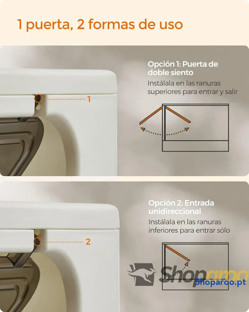 Caixa de areia para gatos com bandeja removível pá escova espaço para grandes carga 15 kg anti filtração fugas bege