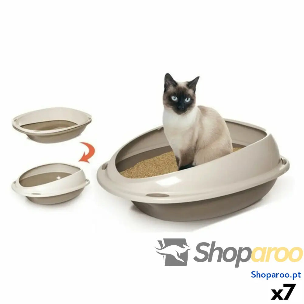 Caixa de Areia para Gatos Georplast GP10530 45 x 36 x 15 cm (7 Unidades)