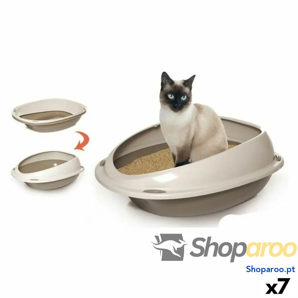 Caixa de Areia para Gatos Georplast GP10533 57 x 40 x 19 cm (7 Unidades) (57 cm)