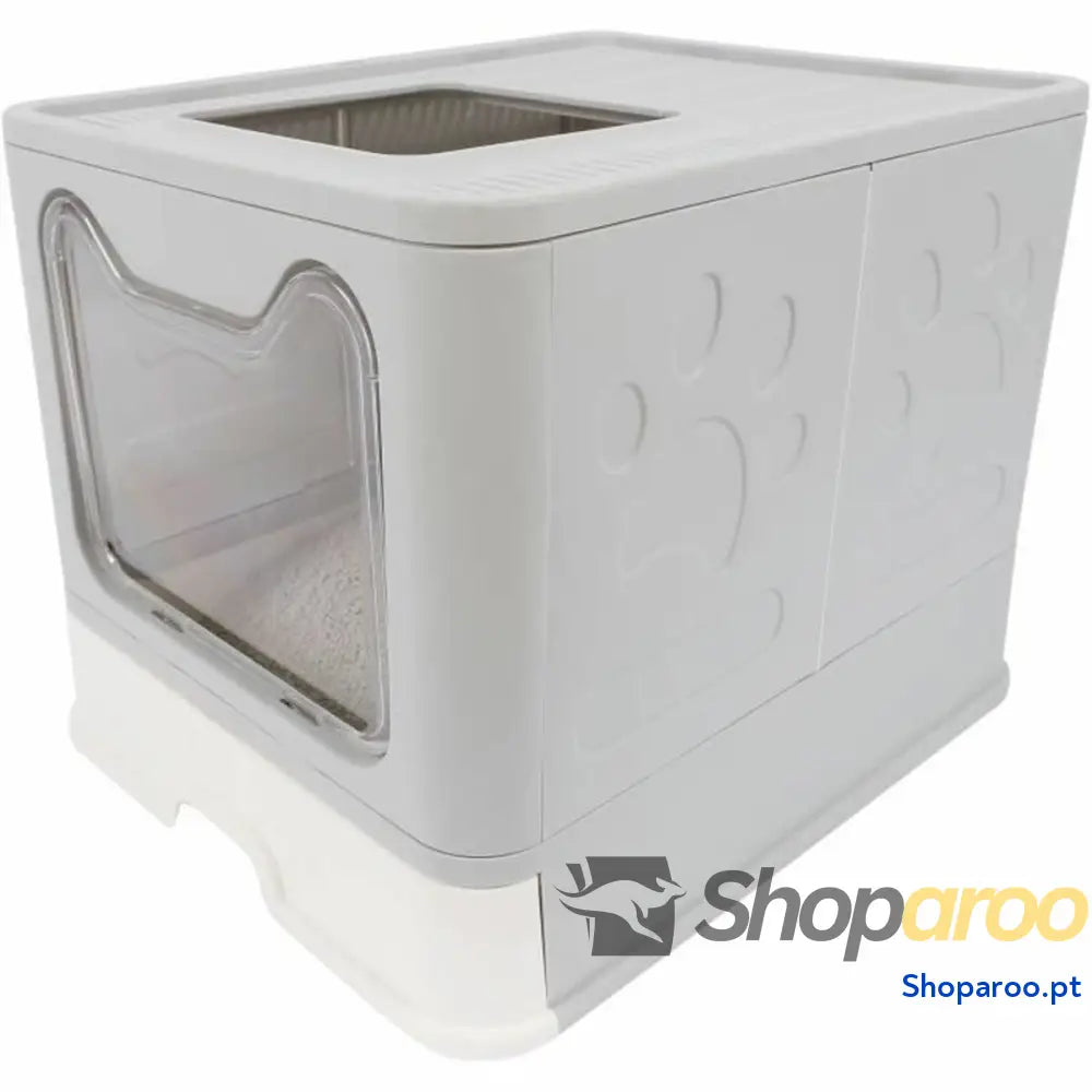 Caixa de Areia para Gatos MPETS SILE TOP Cinzento Plástico