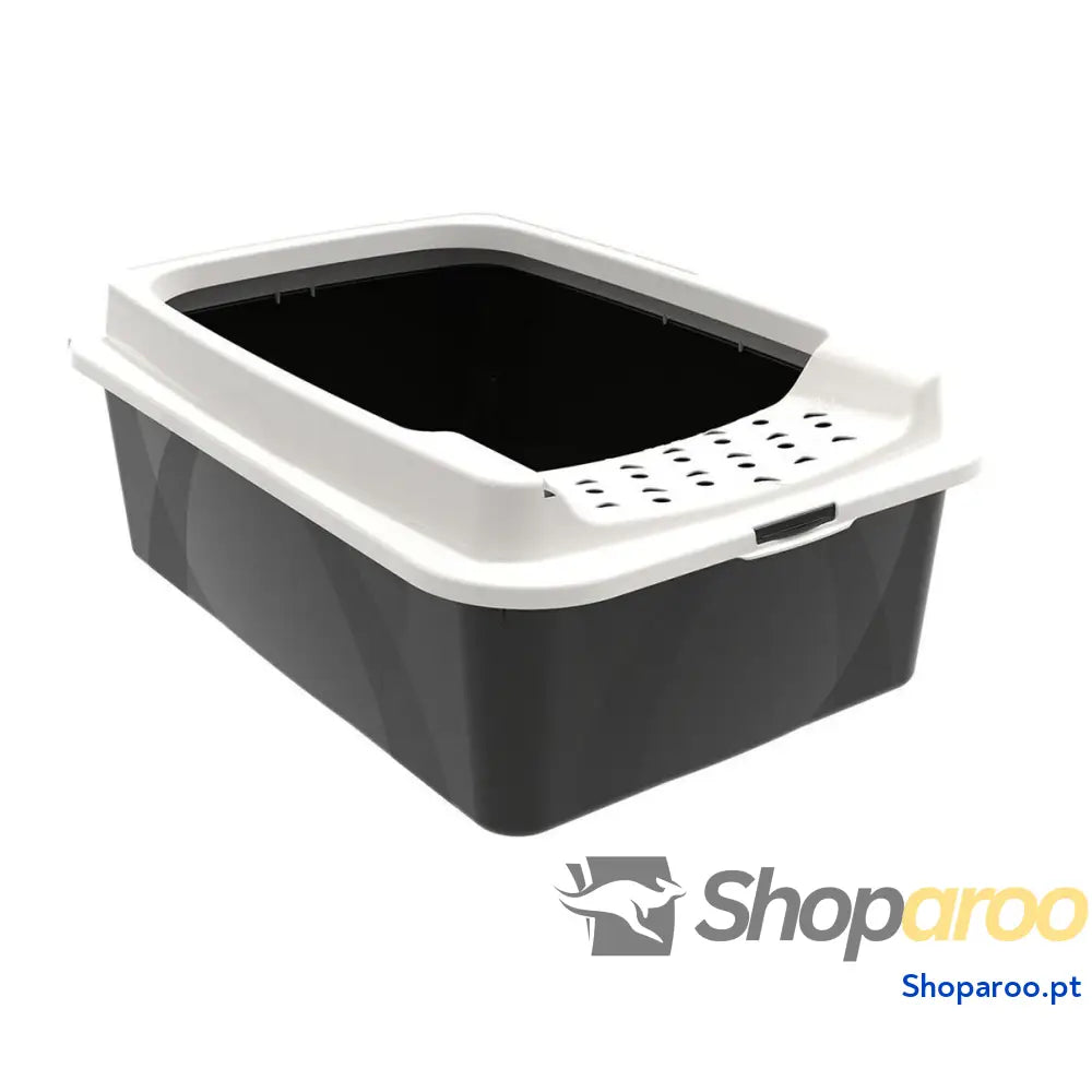 Caixa de Areia para Gatos Rotho Bonnie Eco Preto 57,2 x 39,3 x 20,9 cm Plástico