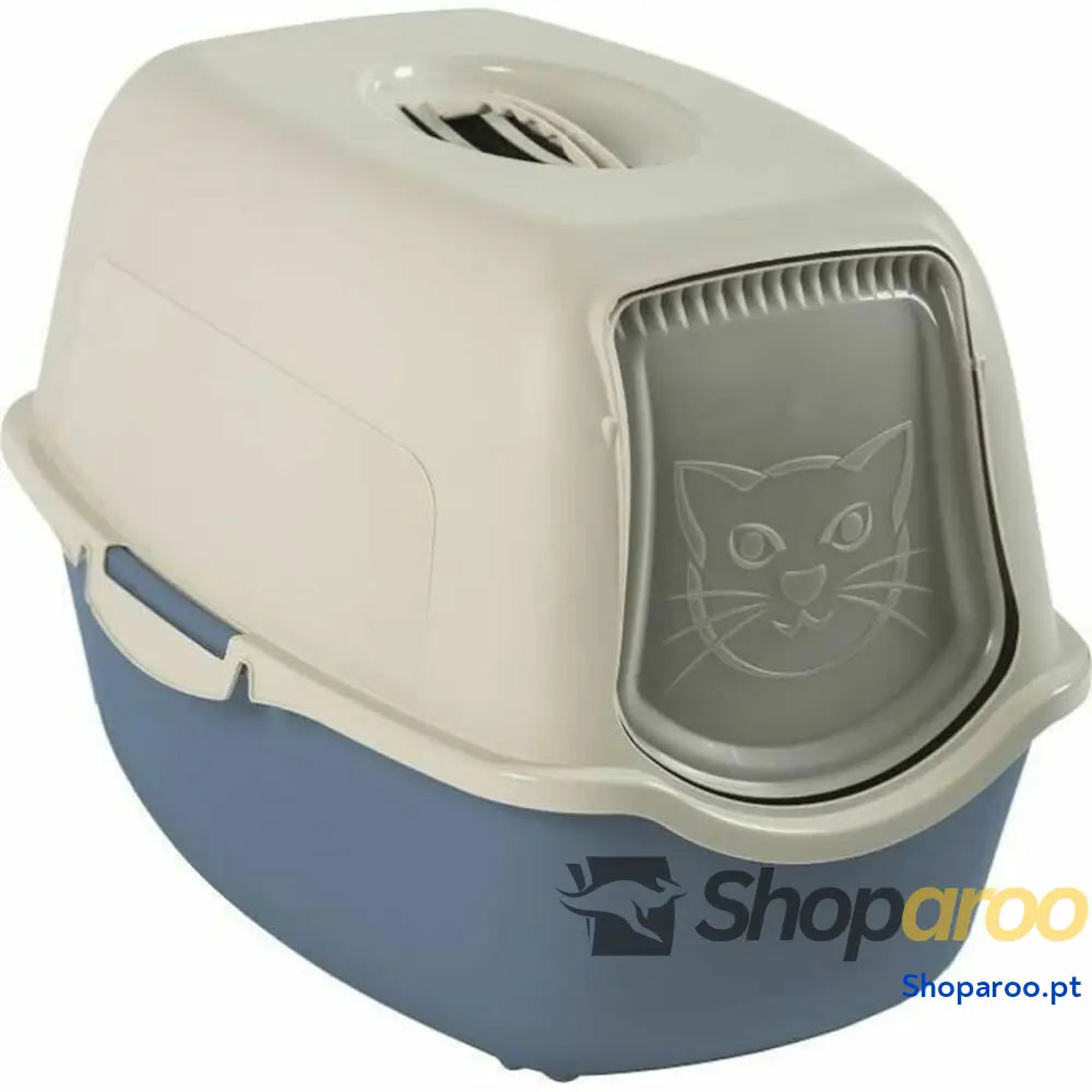 Caixa de Areia para Gatos Rotho My Pet BAILEY Azul/Branco Plástico reciclado