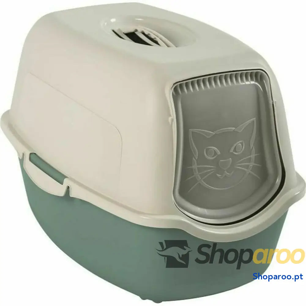 Caixa de Areia para Gatos Rotho My Pet Bailey Branco Verde Polipropileno