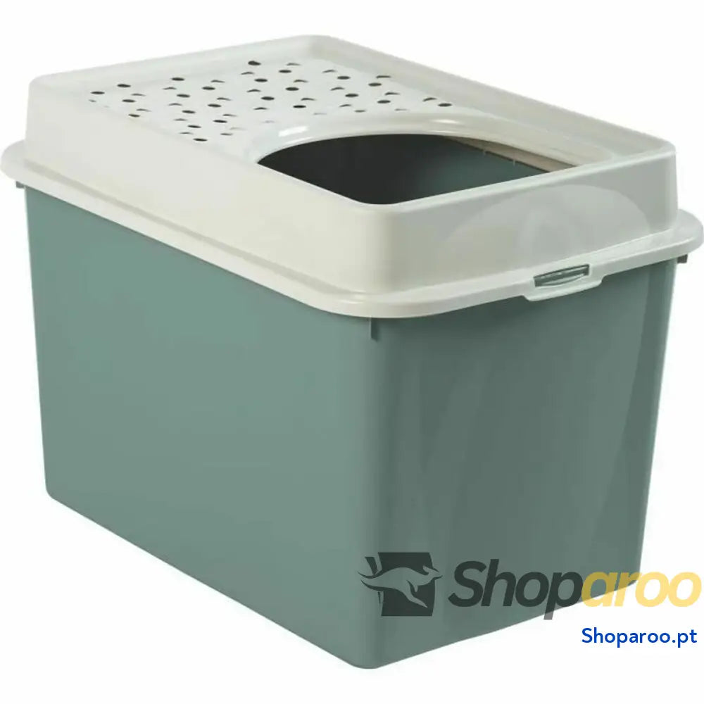 Caixa de Areia para Gatos Rotho My Pet BERTY 57 x 40 x 33 cm Branco/Verde