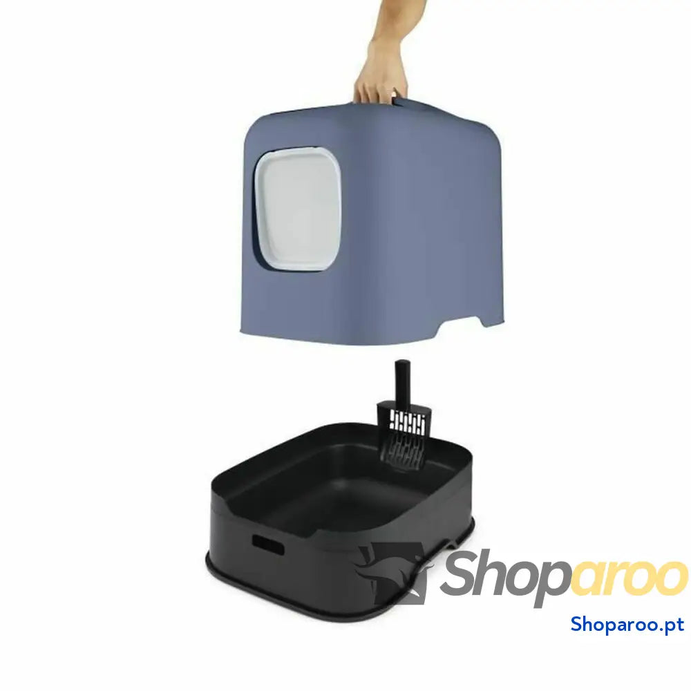 Caixa de Areia para Gatos Rotho My Pet HORIZON 51 x 39,5 x 44,3 cm Azul