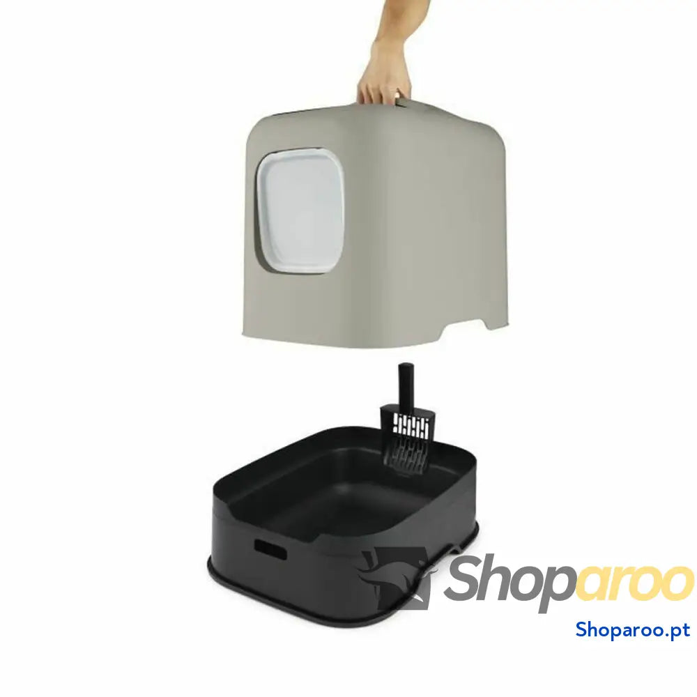 Caixa de Areia para Gatos Rotho My Pet Preto Plástico