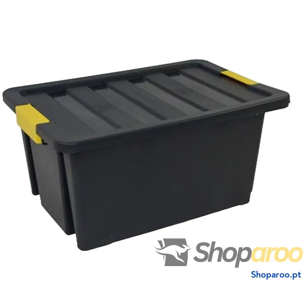 Caixa de Armazenagem com Tampa Archivo 2000 Preto 43 x 63 x 30 cm 55 L