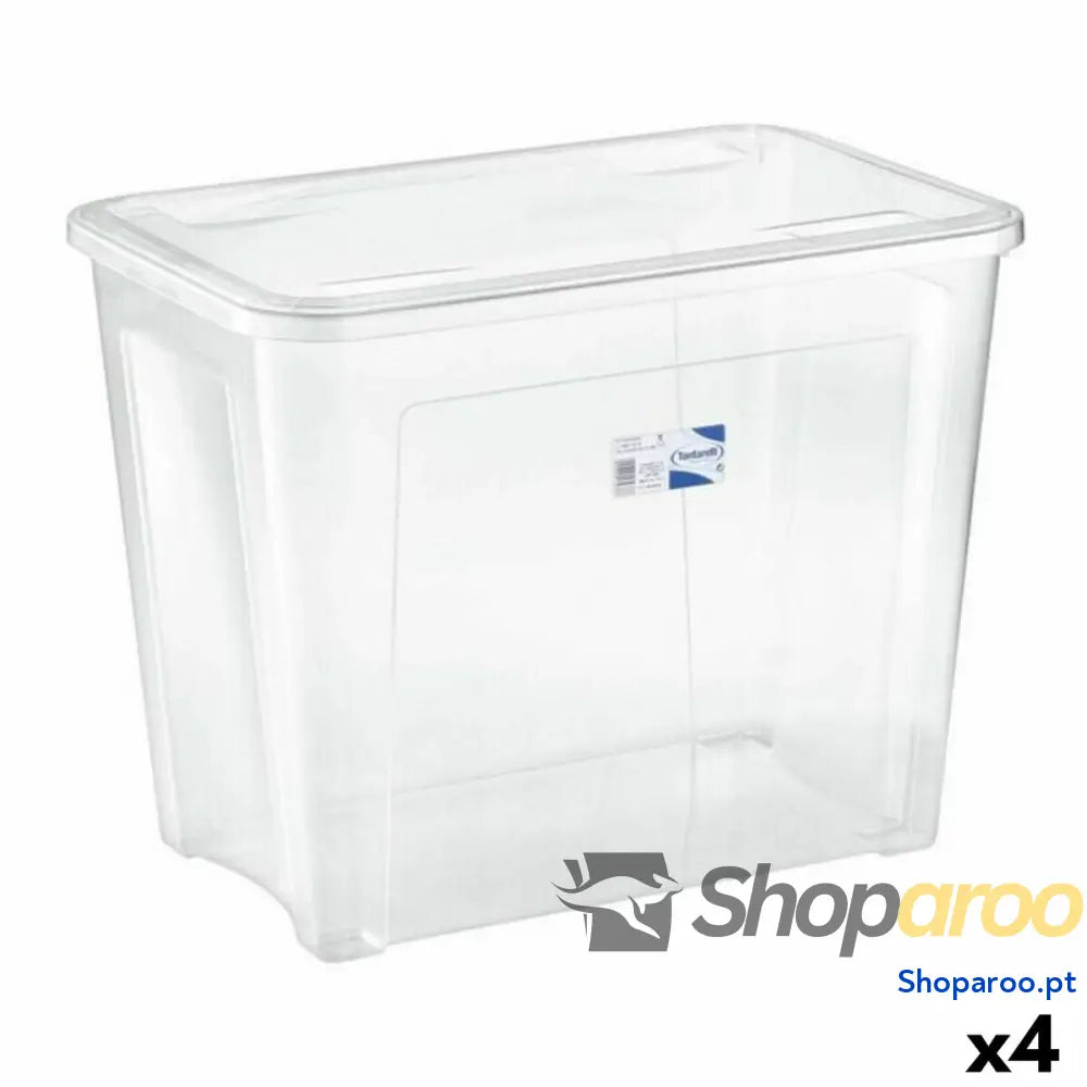 Caixa de Armazenagem com Tampa Combi Tontarelli 8035655000EAN 67 L 59 x 39 x 46 cm (4 Unidades)