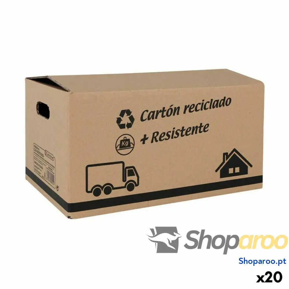 Caixa de Armazenagem com Tampa Confortime Cartão 40 X 25 X 20 cm (20 Unidades)
